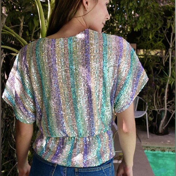 SAYLOR Lucinda Sequin Top - Picture 2 of 3